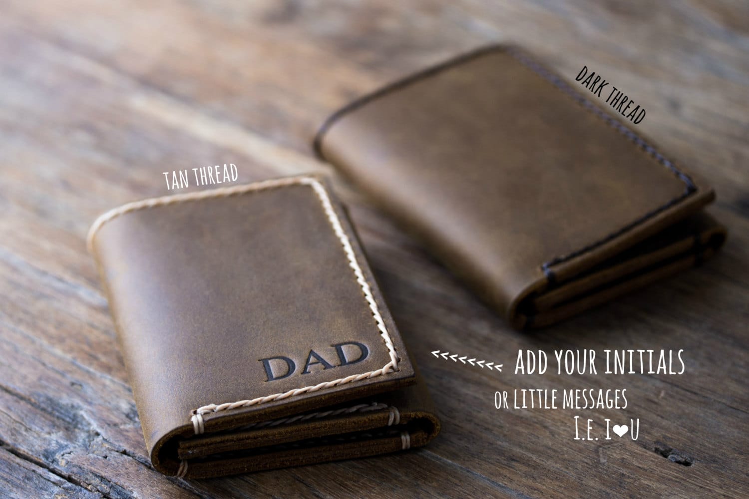 Mens Trifold Wallet [Personalized] [Handmade] [Free Shipping]
