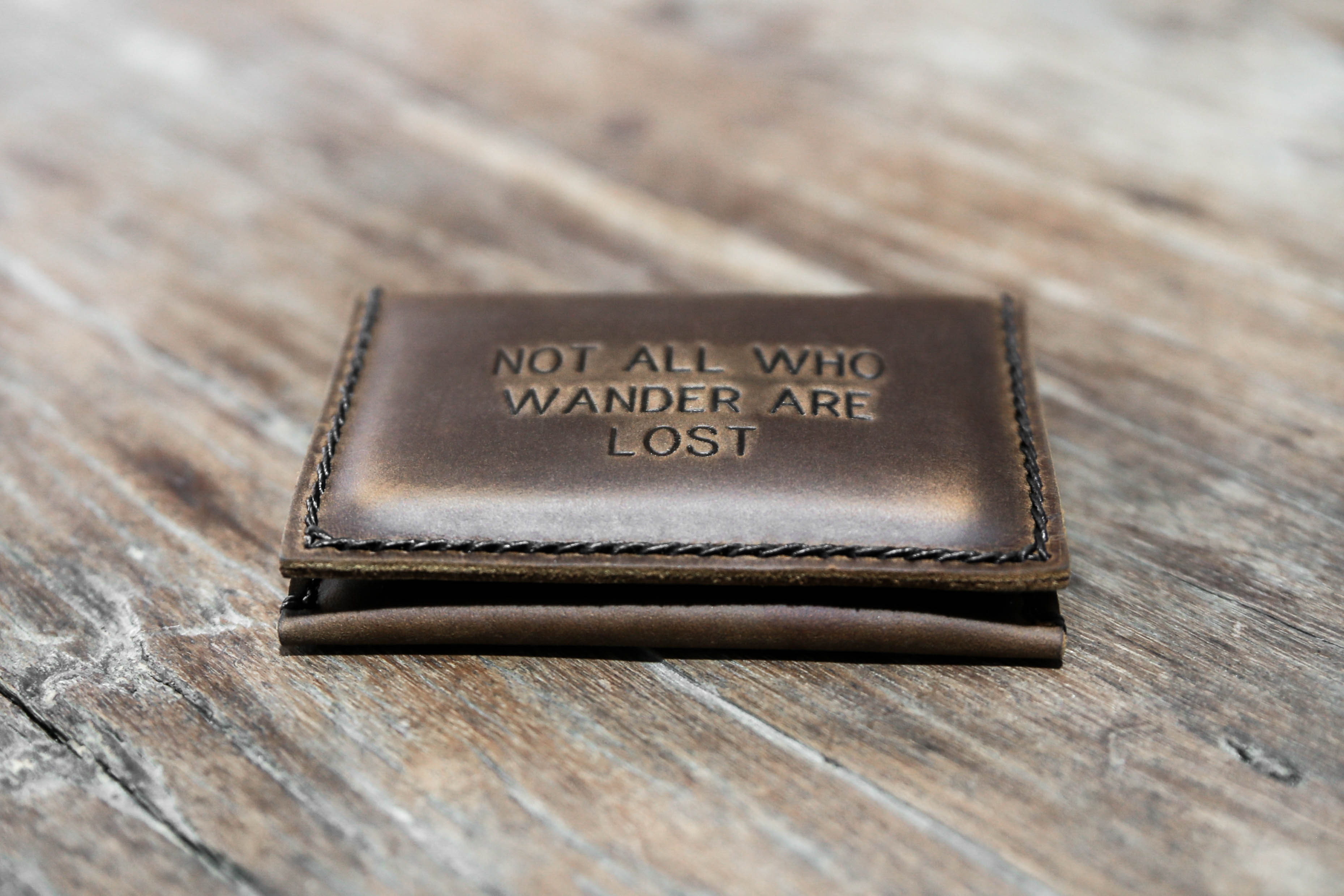Not all who wander are lost wallet