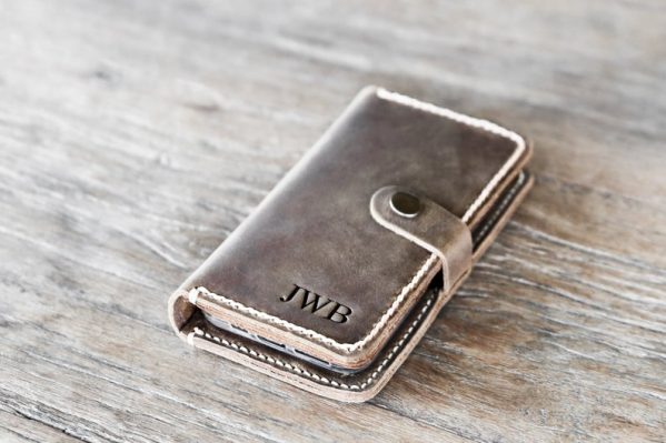 iPhone 13 Wallet Case with Closure [Handmade] [Personalized]