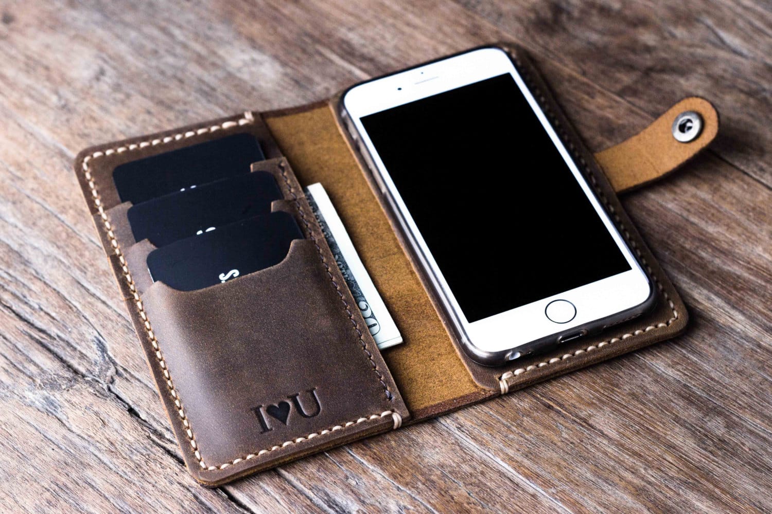 Buy iPhone Wallet Case Online | Leather Handmade Original