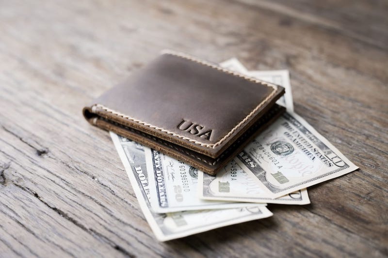 American Flag Money Clip Wallet [Handmade] [Custom]