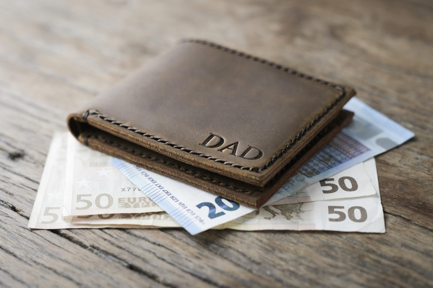 Euro Wallet, Personalized Mens Leather Wallet - JooJoobs