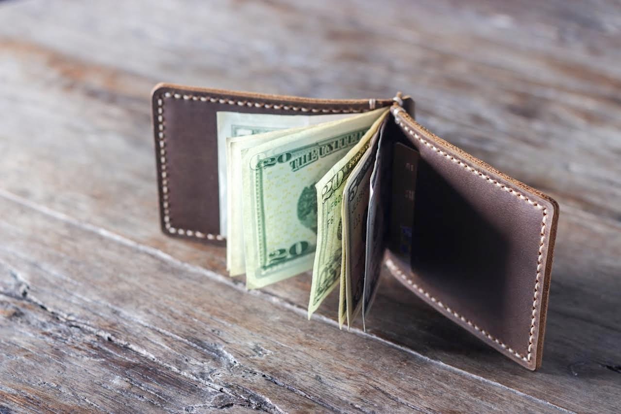 Money Clip Wallet | Handmade Leather JooJoobs Original Design