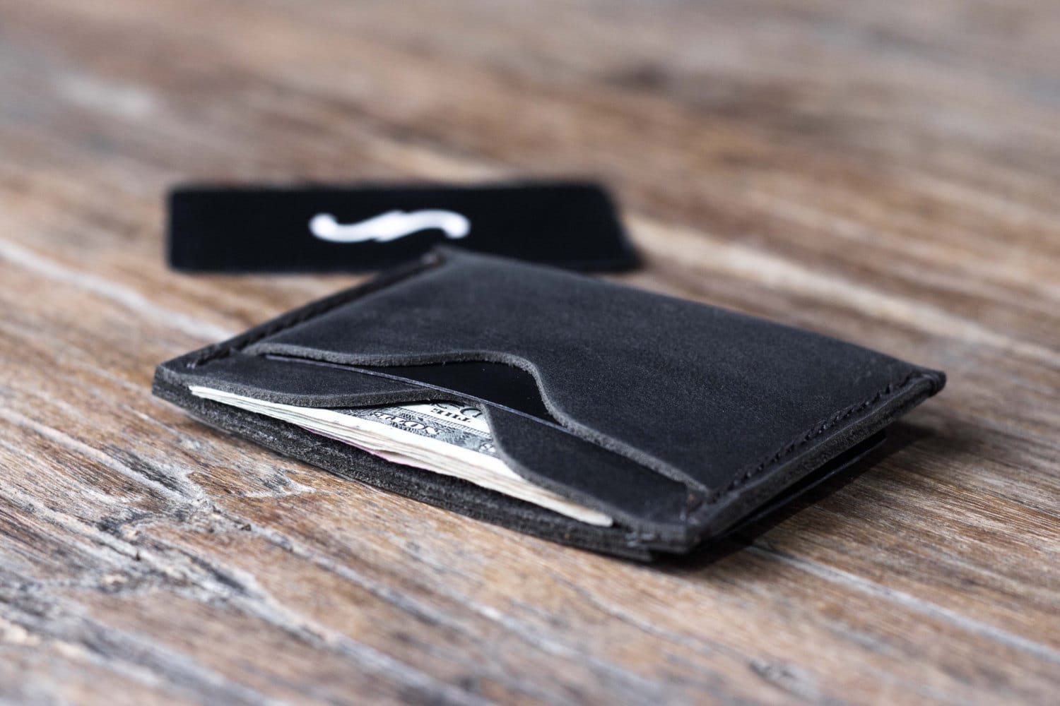 Leather Flap Wallet with free monogram and customization *made to orde –  Juno Leatherworks