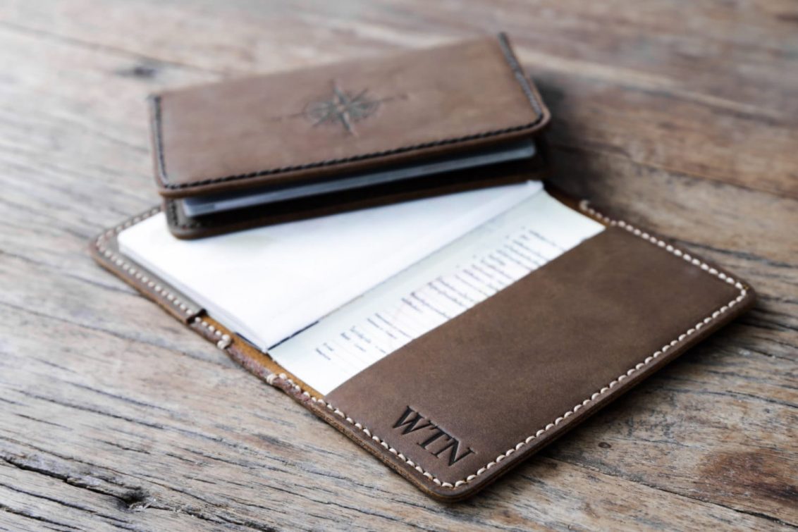 Personalized Leather Passport Cover