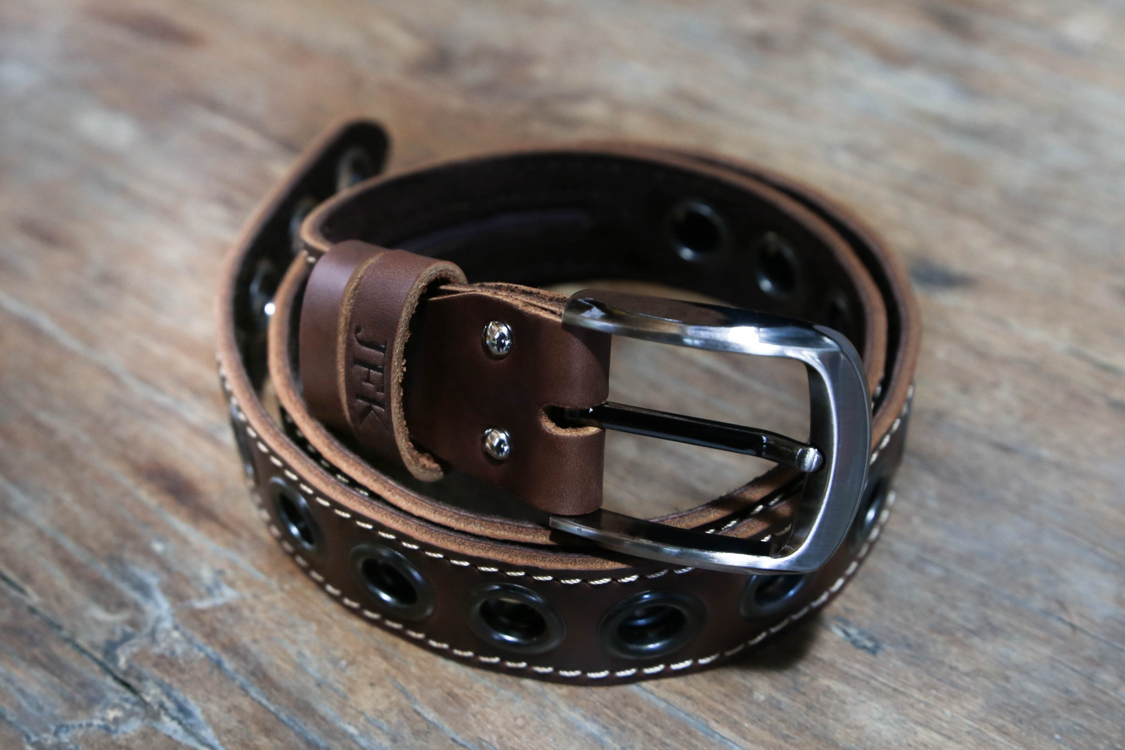red leather belt
