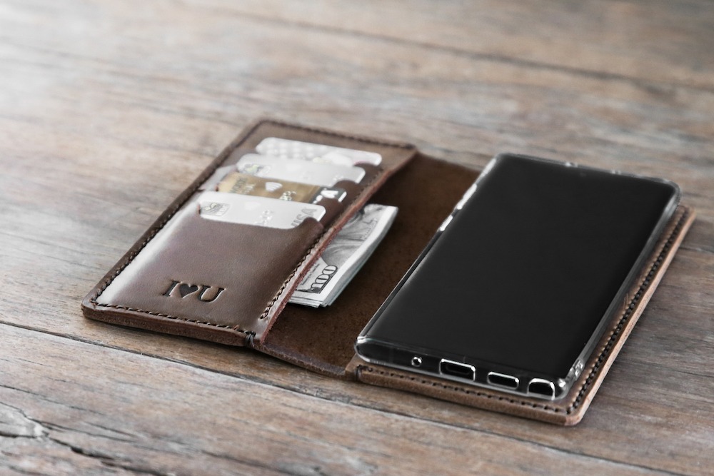 Leather Samsung Wallet Case [Handmade] [Personalized]