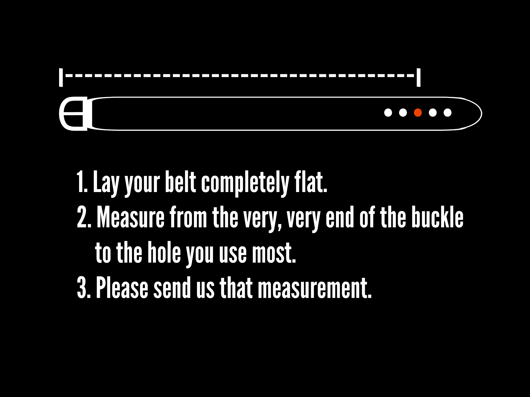 belt sizing instructions