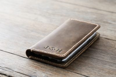leather iPhone wallet