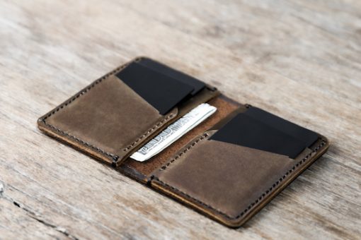 Personalized Leather Card Holder [Handmade]