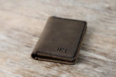 Personalized Leather Card Wallet