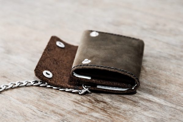 Trifold Wallet with Chain [Handmade] [Personalized]