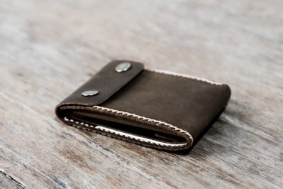 Biker Coin Wallet – No Chain - Premium Handmade Leather