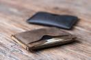 leather minimalist wallet personalized