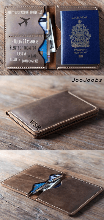 leather passport wallet
